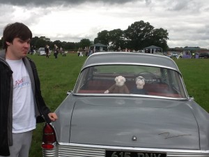 Alex with two old friends